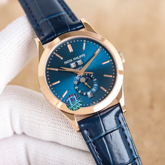 白1300 金1350
新推市场最高版本 百达翡丽 PP 复杂功能计时5205G腕表！
1历经两