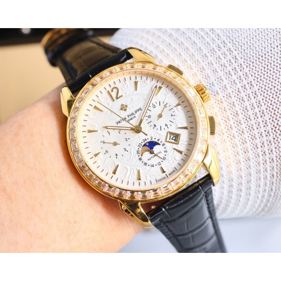 白1500-金1550。百达 翡丽Patek Philippe 复杂系列六针男表[爱心]爆款[爱心]