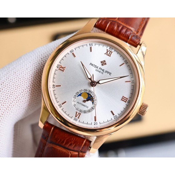 白1100-金1150。【爆款升级】百达翡丽Patek Philippe男士腕表．腕表月相系列,秉持