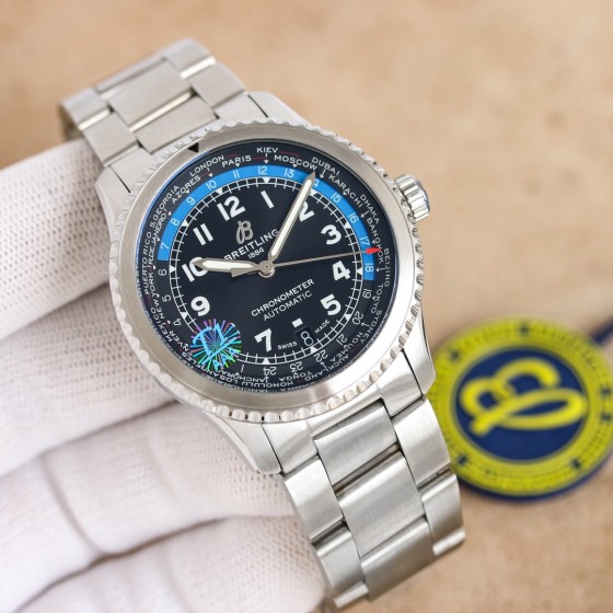 统一1450 钢带100
[玫瑰][玫瑰][玫瑰]百年灵飞行员传奇航空系列，经典之作，设计简约大气