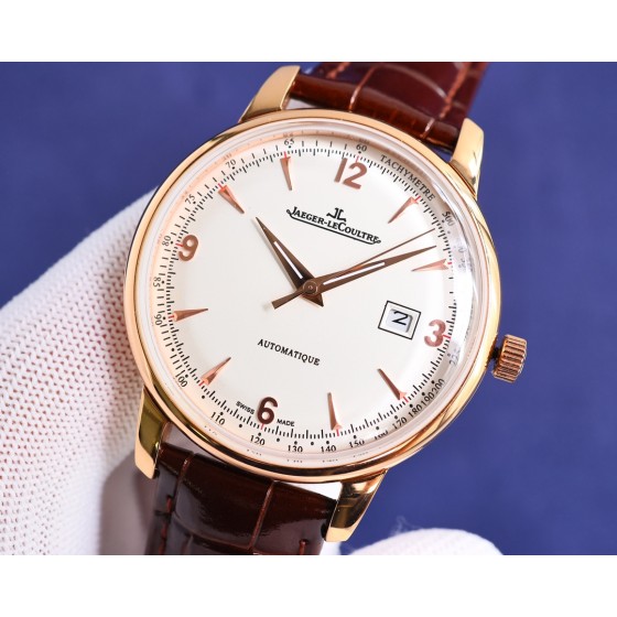 经典之作:
 积家 JL 大师超薄系列 表经尺寸41毫米（同步正品）采用进口9015自动上链机芯、