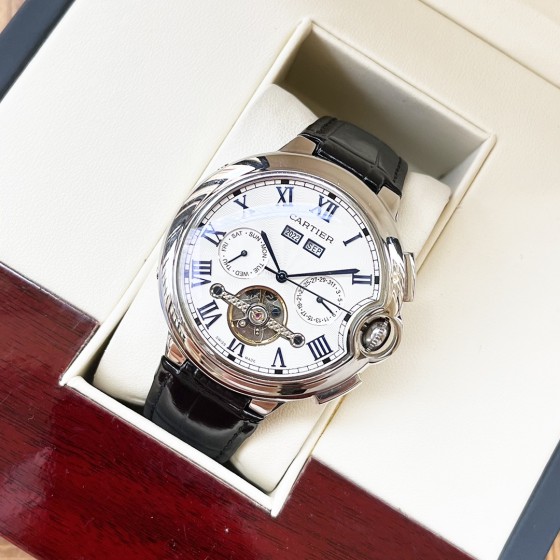 白壳550，玫瑰金570。【简约风格 优雅大方】卡地亚-Cartier 男士腕表 全自动机械机芯  