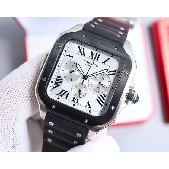 白620-金650 钢带+40。卡地亚-Cartier 精品男士腕表，全新多功能设计，尊贵大气，绅士