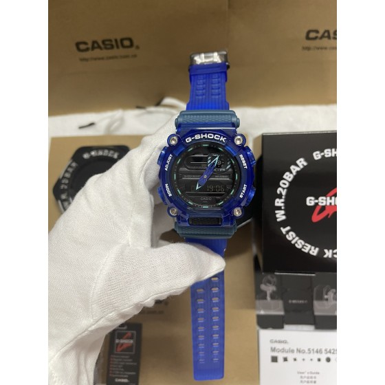 新款透明冰韧系列限量款
型号GA-900
功能：太阳能，秒表（精确到1/1000秒）世界时间，倒