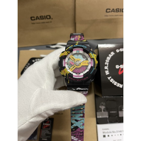 新款限量英雄联盟金克丝主题LOL联名款
型号：GA~110
功能：秒表（精确到1/1000秒）世