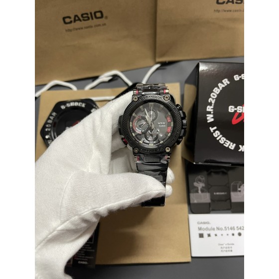 新款钢铁之心碳纤维金属限量款
型号：MTG-B1000
功能：秒表（精确到1/1000秒）世界时