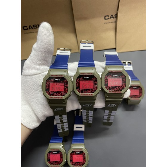 火影忍者疾风传第二弹联名
型号：DW-5600
功能：太阳能、秒表（精确到1/1000秒）世界时