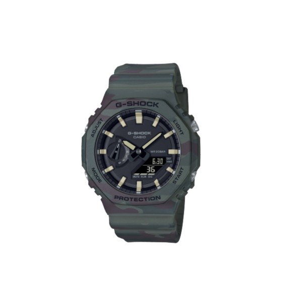 农家橡树限量款
型号：GA-2100
功能：太阳能、秒表（精确到1/1000秒）世界时间，倒计时