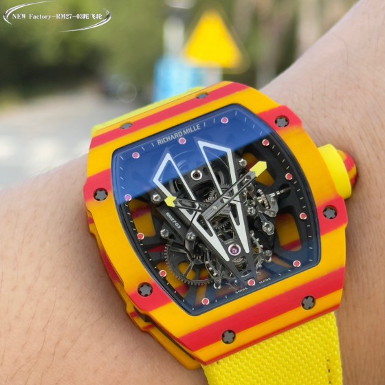 『NEW  Factory』重磅新推.轻量级之王：理查德米勒MR27-03陀飞轮腕表
重金打造RM