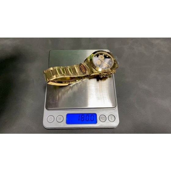 QF工厂 配重180g 劳力士新款迪4131最新升级V6加重版本 全金全枚钢带款式重量克数达180 
