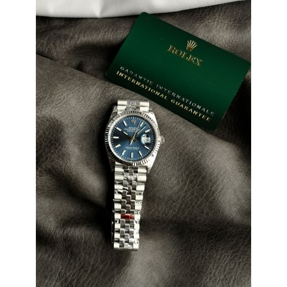 VS限量推荐：劳力士日志型系m126234-0017腕表，精钢表壳表链，蓝色表盘，搭载3235型自动