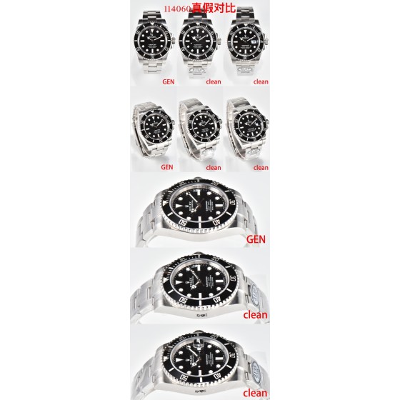CLEAN厂40mm水鬼116610系列 全线v5版本
升级点
1.全线更换丹东3135机芯 机