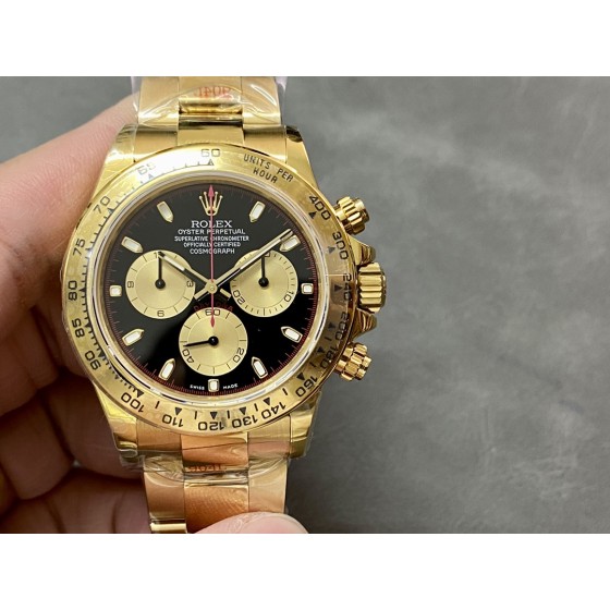 QF 4130配重版本 劳力士迪通拿4130机芯904精钢40mm，胶带款120G,钢带款174G。