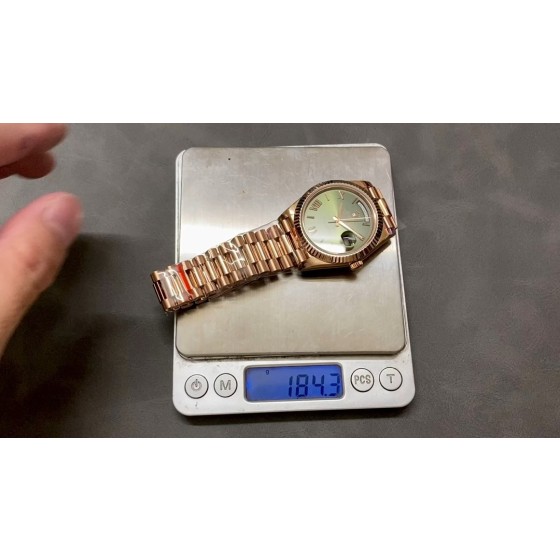 QF 配重版 劳力士 星期日志双历型 2836机芯 40mm 184G