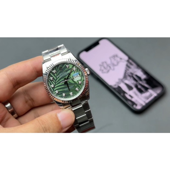 EW 36mm绿棕叶日志 发货实拍