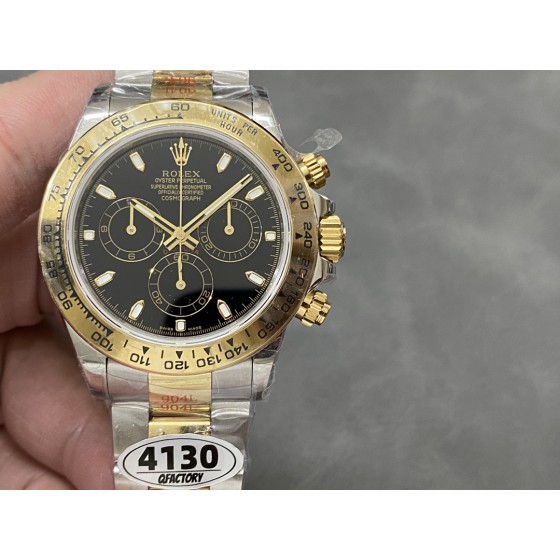 QF 精钢版 劳力士迪通拿4130机芯904精钢40mm