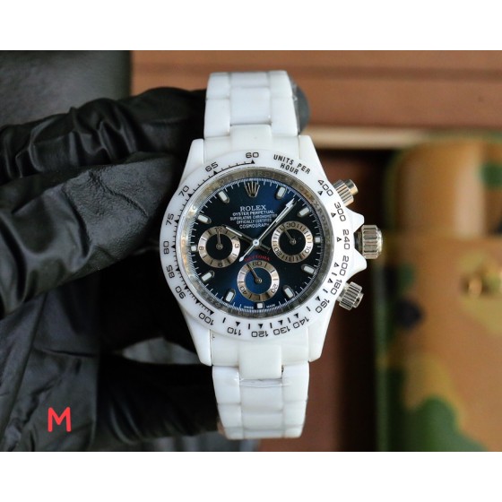 750劳力士ROLEX 迪通拿系列 陶瓷表壳 尺寸43mm 蓝宝石玻璃 日本多功能计时石英机芯 陶瓷