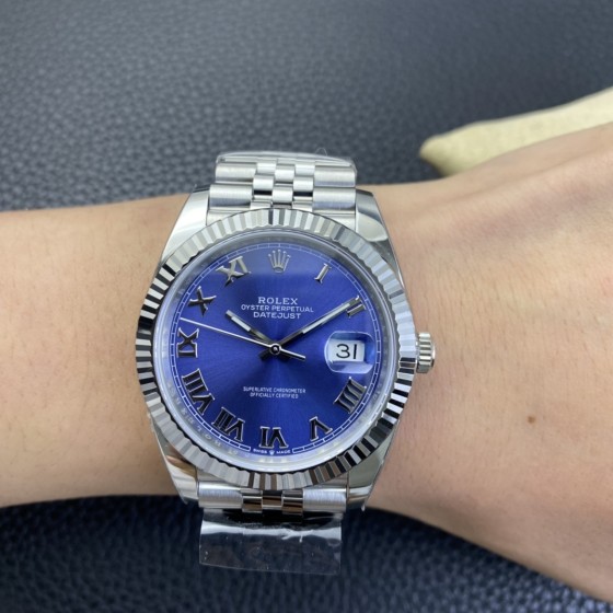 clean厂/C厂 新品劳力士日志型系列m126334-0026 罗马蓝盘
1:搭载一比一超级32