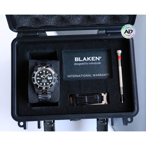 第三代最新升级BLAKEN款水鬼系列！夜黑劳力士/五组表带系列。
劳.力士Rolex碳黑钢皇！改装