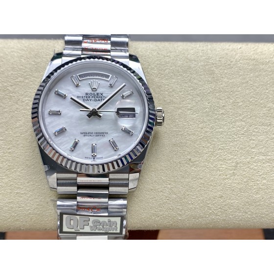 QF 配重 劳力士 星期日志 双历36mm
重量158g装2836机芯
重量140g装3255机