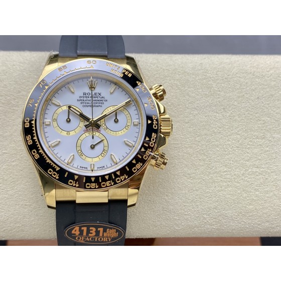 QF 配重版 劳力士Rolex新款迪 最新4131.v6 迪通拿胶带 加重版本 克数重141g 市场