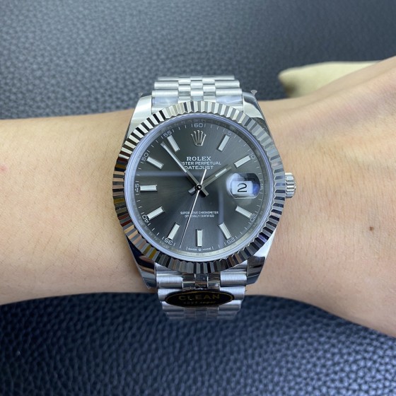 clean厂/C厂 新品劳力士日志型系列m126334-0014 灰盘
1:搭载一比一超级3235