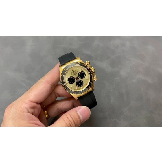 QF 精钢版 劳力士 新款迪 迪通拿4131机芯40mm904精钢