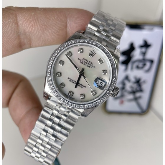 Gs厂，劳力士女款日志，规格：31mm，搭载2236机芯，实拍图