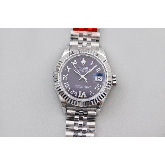 TWS新品 28Mm日志女装腕表，表壳尺寸28Mm 采用18k白金 ，搭配蓝宝石镜面 ，搭配NH05