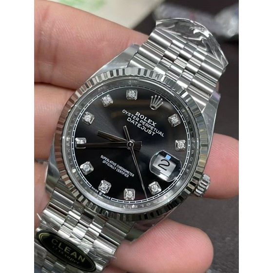 C厂36mm 黑面钻丁日志 上海3235机芯，新品