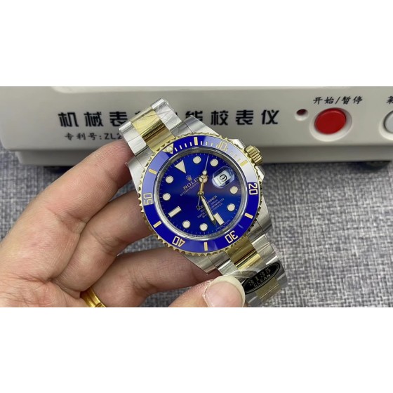 Clean！劳力士间金蓝水鬼系列！搭配3135机芯！