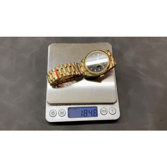 QF 配重版 劳力士 黑冰糖 星期日志双历型 2836机芯 40mm 184G