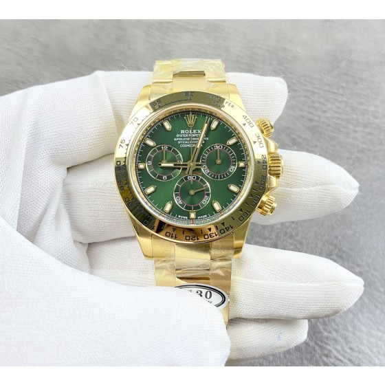 （严选）劳力士迪通拿116508系列，绿金迪！搭载丹东4130机芯，完全可以平替原版30多个w的货！