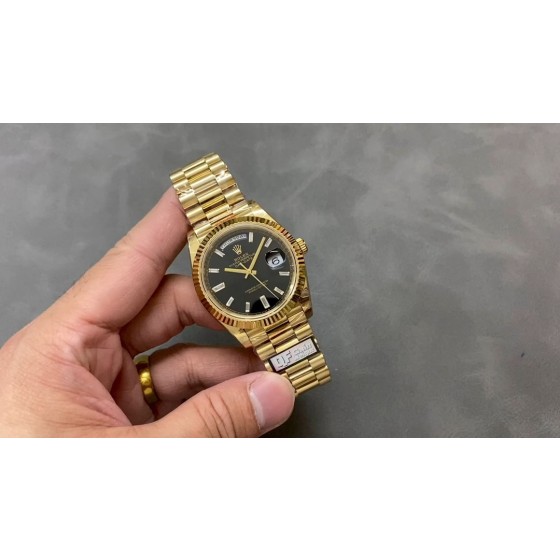 QF 配重版 劳力士 黑冰糖 星期日志双历型 2836机芯 40mm 184G