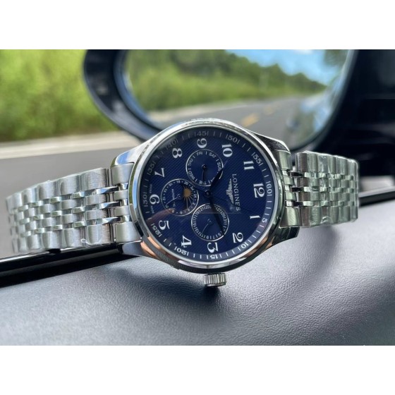 白壳520，玫瑰金540，钢带+20。浪琴名匠多功能腕表 3点6点9点位置分别设有星期 日期 24小