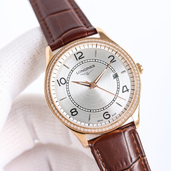 650。浪琴 Longiness  精品男士腕表，经典大三针设计，尊贵大气，绅士风范，卓越品质，热卖