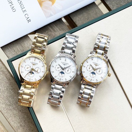 白460-金480 钢带+20。
【最新】：浪琴-三针多功能设计
【类型】：精品男士腕表
【表