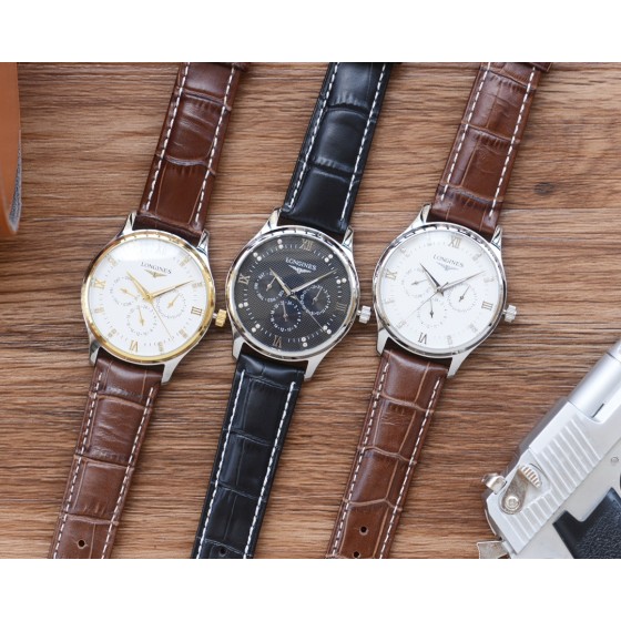 白470，金490，钢带20
男人挚爱   三针腕表
【最新】：浪琴最佳设计独家首发
【类型】