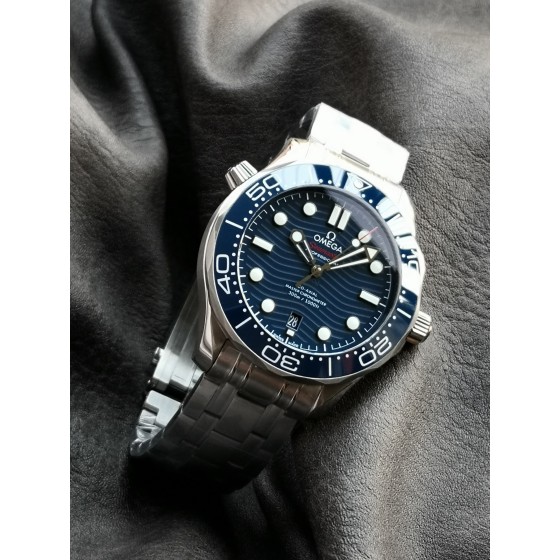 VS限量推荐：欧米茄海马系列210.30.42.20.03.001腕表，精钢表链表壳，陶瓷表圈，蓝色
