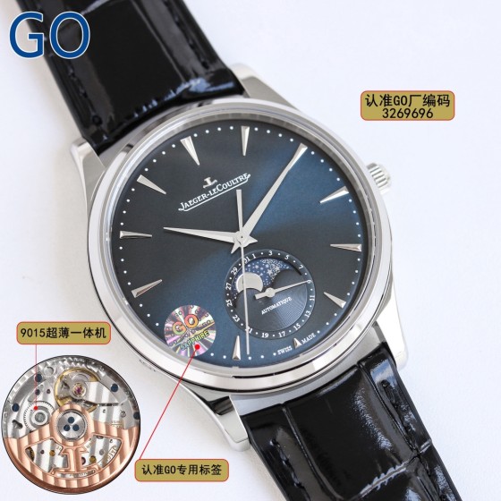 1400 
GO厂出品，最高版本，热门潮流时尚大方款式，定制三码合一版本！积家 JL 月相大师系列